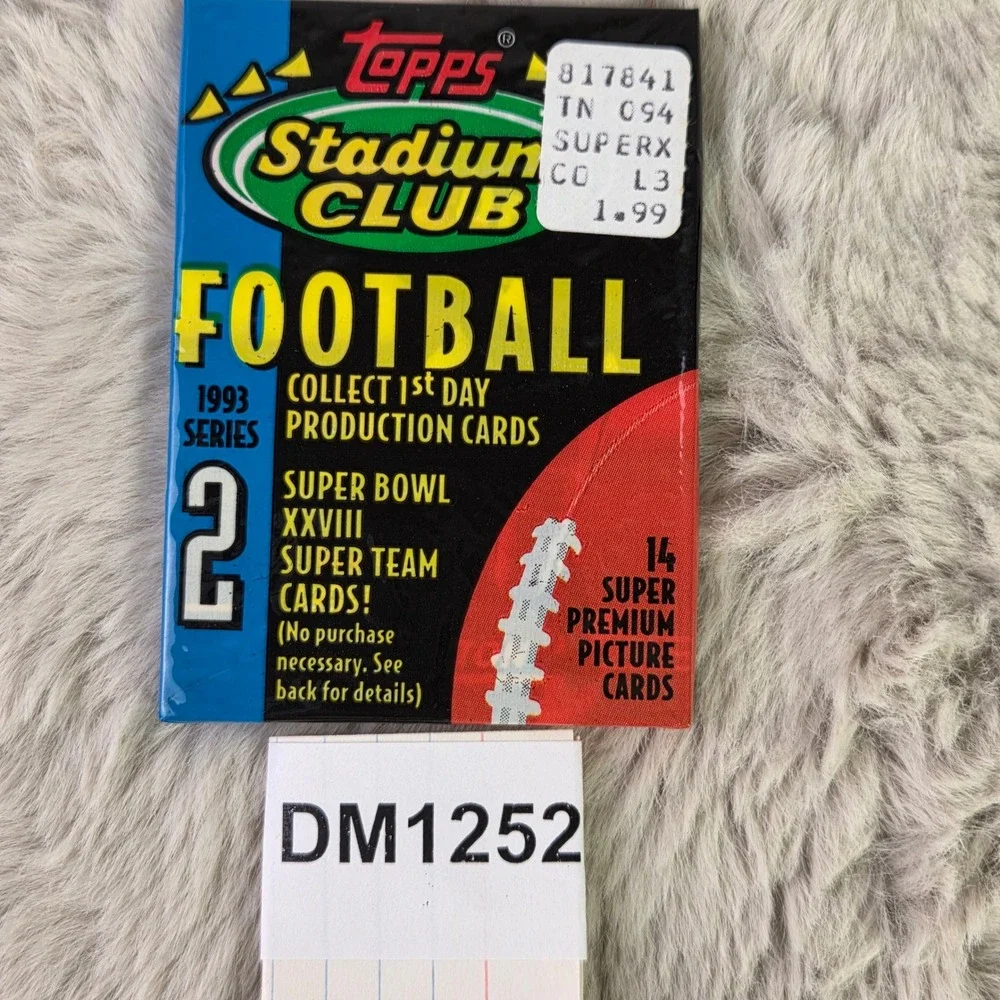 8 Pack Lot 1993 Topps Stadium Club Football Series 2 Sealed Wax Packs 14 Cards